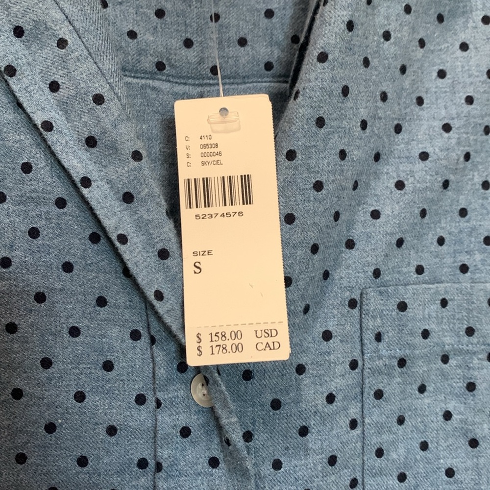 Grayson Threads Button Down Polka Dot - Nwt - image 3